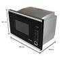 Imagem de Forno Micro-ondas com Display Digital de Embutir 25L Mueller Preto 220V