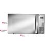 Imagem de forno micro ondas consul cm020 inox espelhado bancada 220v