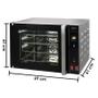 Imagem de Forno Turbo Elétrico Metvisa 65 Litros 2000W Digital 110V - FTE65M