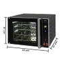 Imagem de Forno Turbo Elétrico Metvisa 65 Litros 2000W Digital Todo Preto 220V - FTE65MB