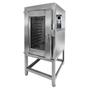 Imagem de Forno Turbo Elétrico Metvisa Total Inox 10 Esteiras 300 Litros 18000W Trifásico 220V FTE300T220T60