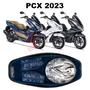 Imagem de Forração Honda Pcx Dlx 2023 Acessório Forro Premium Baú Azul