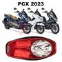 Imagem de Forração Honda Pcx Dlx 2023 Forro Premium Vermelho Divisória