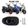 Imagem de Forração Yamaha Fluo 125 Baú Forro Scooter Preto + 2 Antena