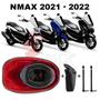 Imagem de Forração Yamaha Nmax 2021 Forro Vermelho + Guidão + 2 Antena