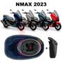 Imagem de Forração Yamaha Nmax 2023 Connected Baú Forro Azul + Guidão