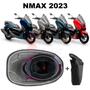 Imagem de Forração Yamaha Nmax 2023 Connected Baú Forro Cinza + Guidão