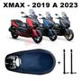 Imagem de Forração Yamaha Xmax 250 Acessório Forro Azul Baú + 2 Antena