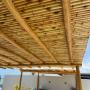 Imagem de Forro de Bambu para pergolado 1,0 m² Cobertura esteira com decoração Sintético com verniz filtro UV Gazebo jardim