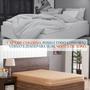 Imagem de Forro de Cama Solteiro Box Capa Colchao em Malha com Zíper Luxo e Praticidade