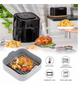 Imagem de Forro De Silicone Protetor Forma Air Fryer Forno Quadrado