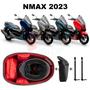 Imagem de Forro Nmax 2023 Connected Premium Vermelho Guidão 2 Antenas
