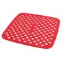 Imagem de Forro para Airfryer em Silicone Quadrado 19 cm Vermelho Hauskraft