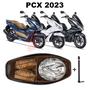 Imagem de Forro Pcx Dlx 2023 Premium Marrom + 1 Antena + Divisória