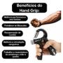 Imagem de Fortalecedor de Antebraço Hand Grip com Contador e Resistência Ajustável 5Kg a 60Kg