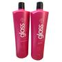 Imagem de Fox gloss escova progressiva shampoo e máscara 2x 1000ml