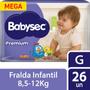 Imagem de Fralda Baby Premium Mega G 26 Unidades