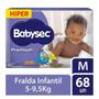 Imagem de Fralda Babysec Hiper Premium M 68 Unidades