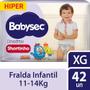 Imagem de Fralda Babysec Premium Shortinho Hiper Tamanho XG 42 Unidades