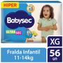 Imagem de Fralda Babysec Ultrasec Hiper XG 56 Unidades