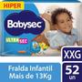 Imagem de Fralda Babysec Ultrasec Hiper XXG 52 Unidades