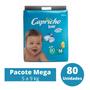 Imagem de Fralda Capricho Baby Mega 1 Pacote Tamanho M - 80 Unidades