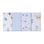 Imagem de Fralda de Boca Paninho de Boca Babete Fraldinha de Boca Para Bebê Com 4 Un Estampado - Papi Textil