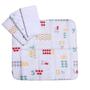 Imagem de Fralda de Boca Paninho de Boca Babete Fraldinha de Boca Para Bebê Com 4 Un Estampado - Papi Textil