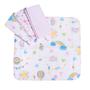 Imagem de Fralda de Boca Paninho de Boca Babete Fraldinha de Boca Para Bebê Com 4 Un Estampado - Papi Textil