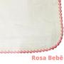Imagem de Fralda de Ombro 70x70 cm Marca Cremer Luxo Modelo Pinte e Borde com faixa de 15cm Com crochê