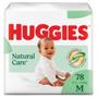 Fralda Descartável Huggies Natural Care M 78 Unidades Imagem de Fralda Descartável Huggies Natural Care M 78 Unidades