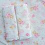 Imagem de Fralda estampada bebe com bainha de tecido 100% algodão camada dupla kit enxoval macia maternidade menina menino presente chá