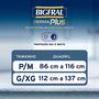 Imagem de Fralda Geriátrica Bigfral Derma Plus P/M Kit com 64 Unidades