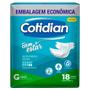 Imagem de Fralda Geriátrica Cotidian Bem Estar Confort Plus Tamanho G - 4 Pacotes com 18 Unidades Cada