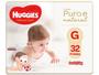 Imagem de Fralda Huggies Premium Puro e Natural - Tam. G 9 a 12,5Kg 32 Unidades