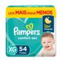 Imagem de Fralda Pampers Confort Sec Tamanho XG 54 Fraldas