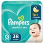 Imagem de Fralda Pampers Confort Secmega Tamanho G Descartável com 38 Unidades