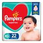 Imagem de Fralda Pampers Supersec Jumbo Vermelha 4 Pacotes Tamanho XG Com 22 Unidades Cada - 11 kg à 15 kg