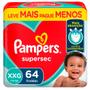 Imagem de Fralda Pampers Supersec Tamanho XXG 64 Fraldas Descartáveis