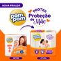 Imagem de Fralda Pom Pom Protek Proteção de Mãe Jumbo M com 28un