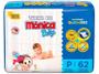 Imagem de Fralda Turma da Mônica Baby Tam. P - 3 a 5 kg - Kit 4 Pacotes com 62 Unidades Cada