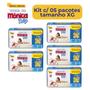 Imagem de Fralda Turma da mônica tamanho XG kit com 5 pacotes jumbinho