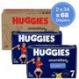 Imagem de Fraldas noturnas HUGGIES Overnites tamanho 7 (18,6 kg ou mais) 68 quilates