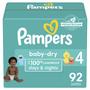 Imagem de Fraldas Pampers Baby Dry Tamanho 4 - Pacote com 92 Unidades