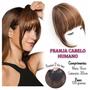 Imagem de Franja Aplique Tic Tac CABELO HUMANO Natural - Castanho