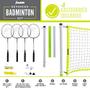 Imagem de Franklin Sports Badminton Set - Conjunto de Badminton Portátil de Quintal + Praia - Adulto + Crianças 4 Jogadores Badminton Net Set - (4) Raquetes + (2) Birdies Incluídos - Avançado