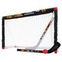 Imagem de Franklin Sports Chicago Blackhawks Mini Hockey Set - Gol de Hóquei no Joelho, Bola e 2 Conjuntos de Combos de Tacos de Hóquei - Mini Rede de Gol - Conjunto Oficial de Hóquei da NHL