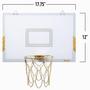 Imagem de Franklin Sports Mini Basketball Hoop - Premium Gold Chrome