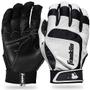 Imagem de Franklin Sports MLB Batting Gloves Shok Sorb Baseball Softball Acolchoado Luvas de Rebatidas Jovens Jovens Homens Adultos Médio Branco/Preto