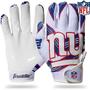 Imagem de Franklin Sports New York Giants Youth NFL Football Receiver Luvas - Luvas Receptoras para Crianças - Logotipos da Equipe NFL e Palma de Silicone - Par S/XS Juvenil